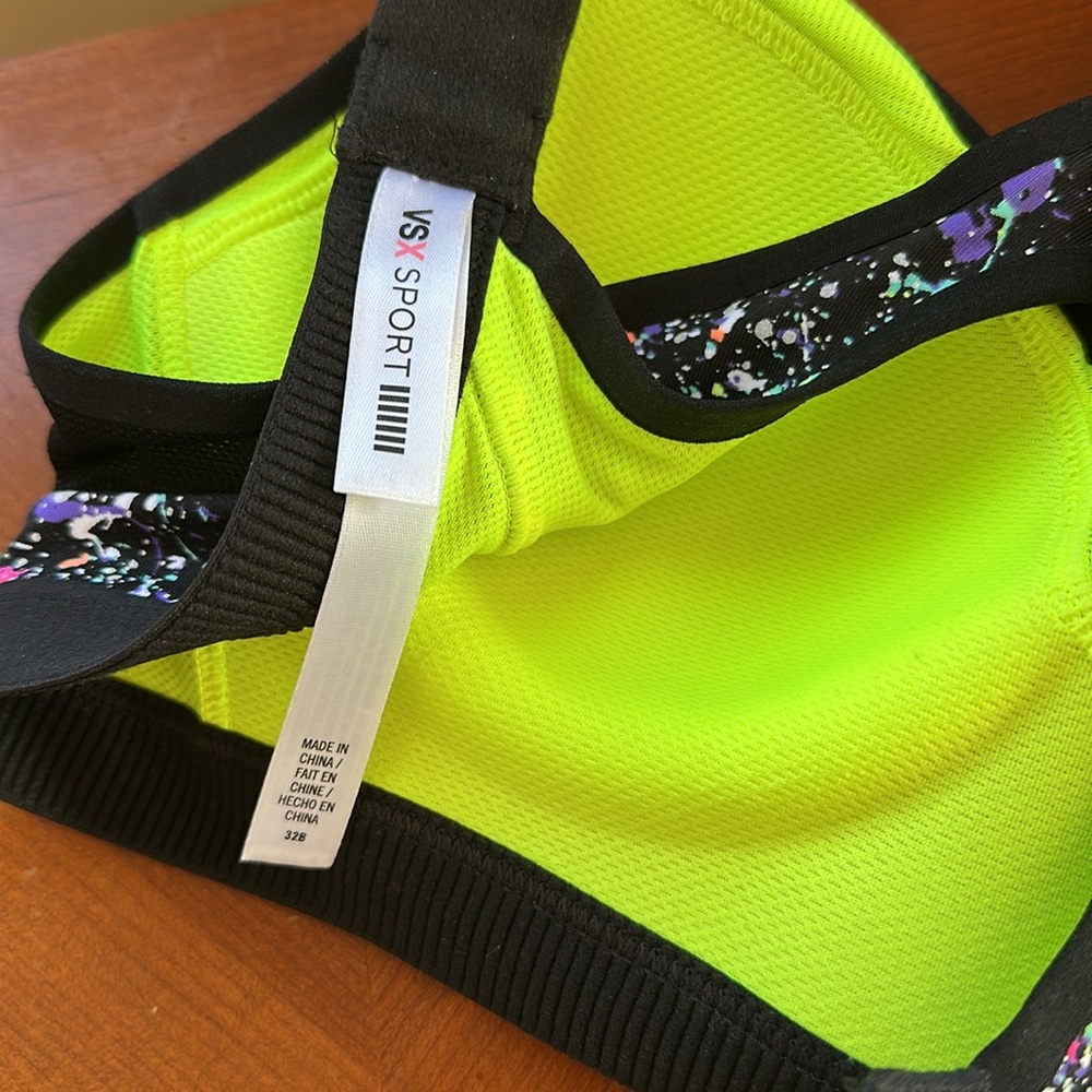 VSX Sports Bra 34B Maximum Support Underwire Racerback Molded size 32B - Picture 8 of 8